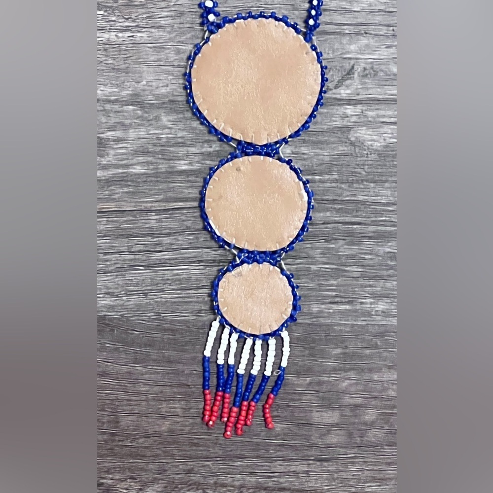 FINAL PRICE Vintage Native American Beaded Necklace - Picture 4 of 5